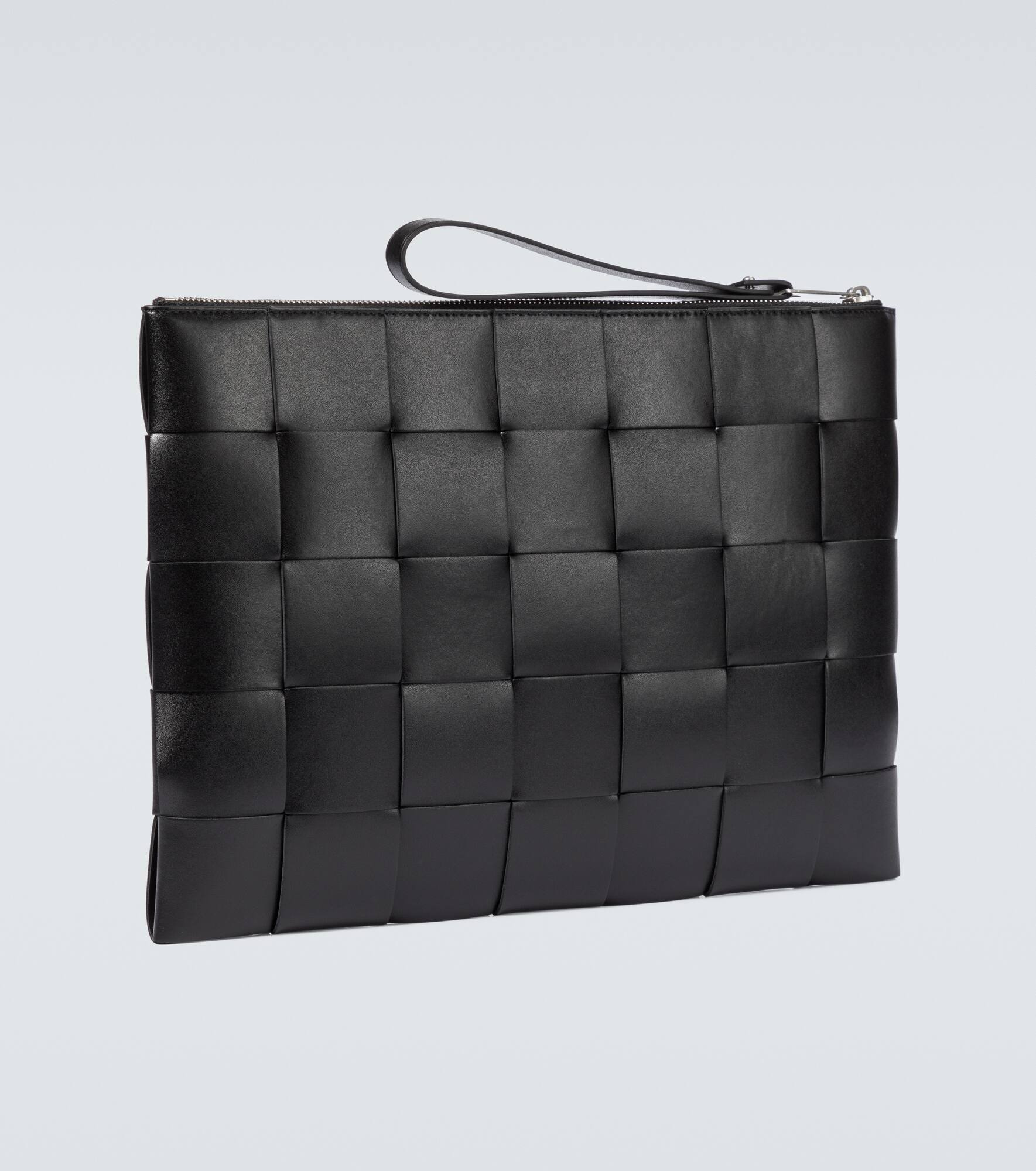 Intreccio leather pouch - 5
