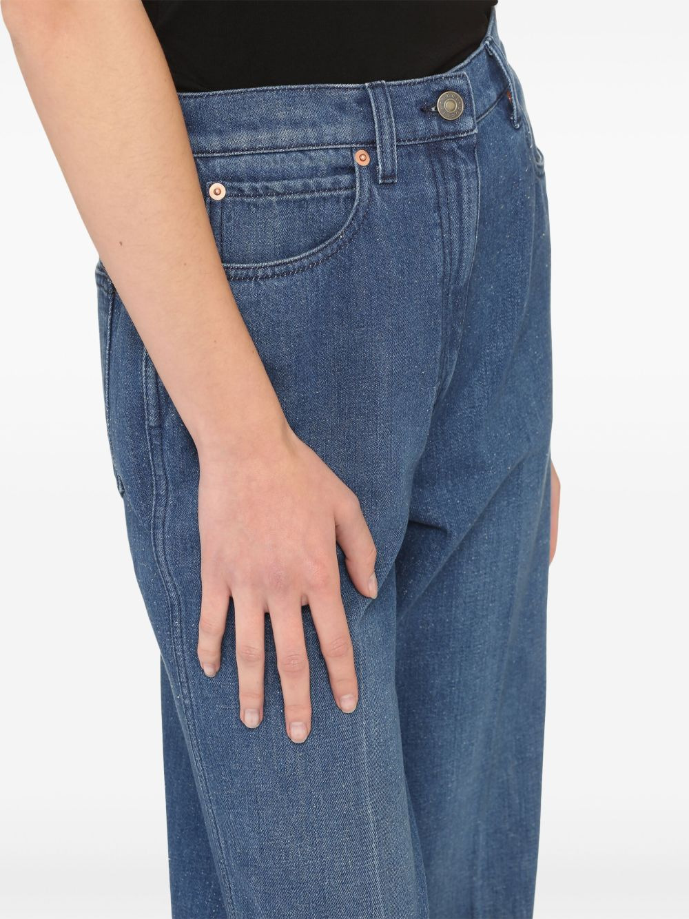 high-rise wide-leg jeans - 4