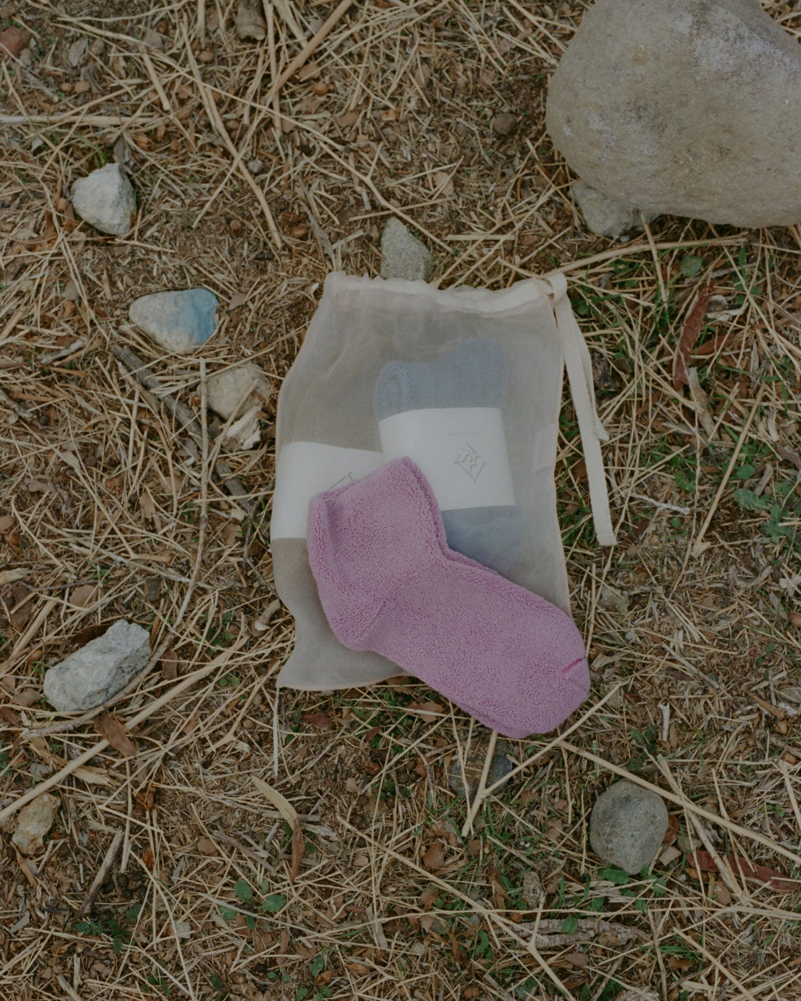 Surprise Pack - 3 Buckle Ankle Socks - Textured Organic Cotton - 1