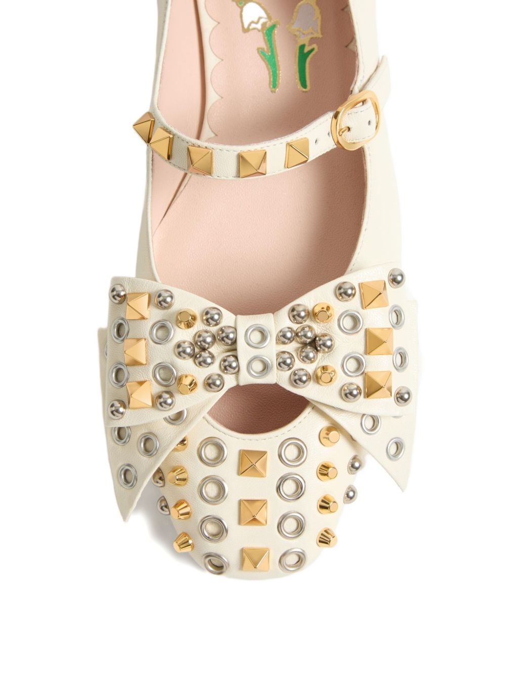 Bowow studded ballerina shoes - 5