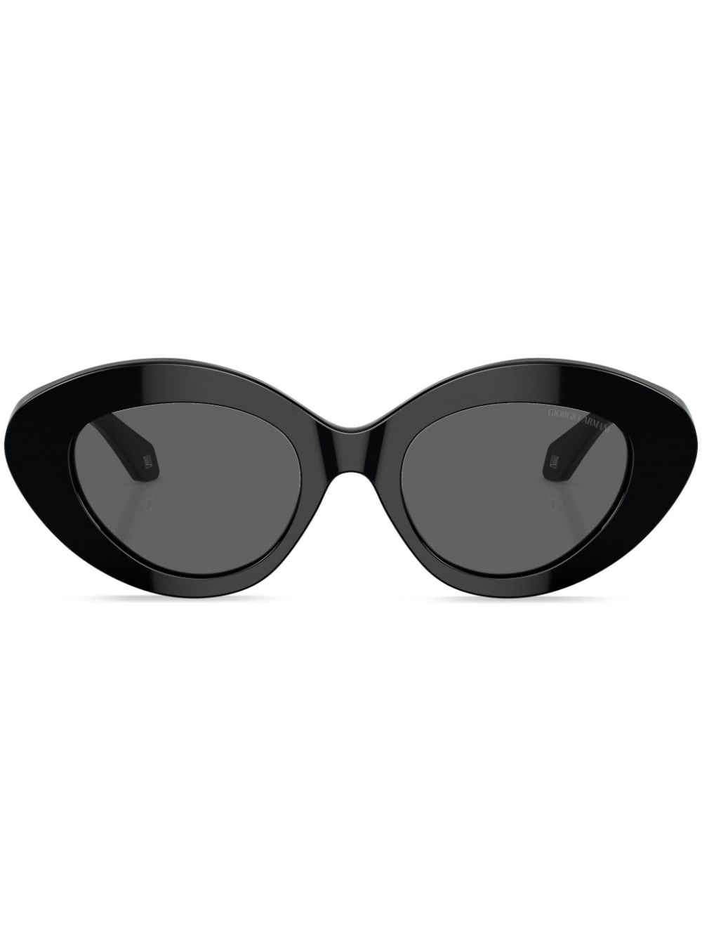 oval-frame tinted-lenses sunglasses - 1