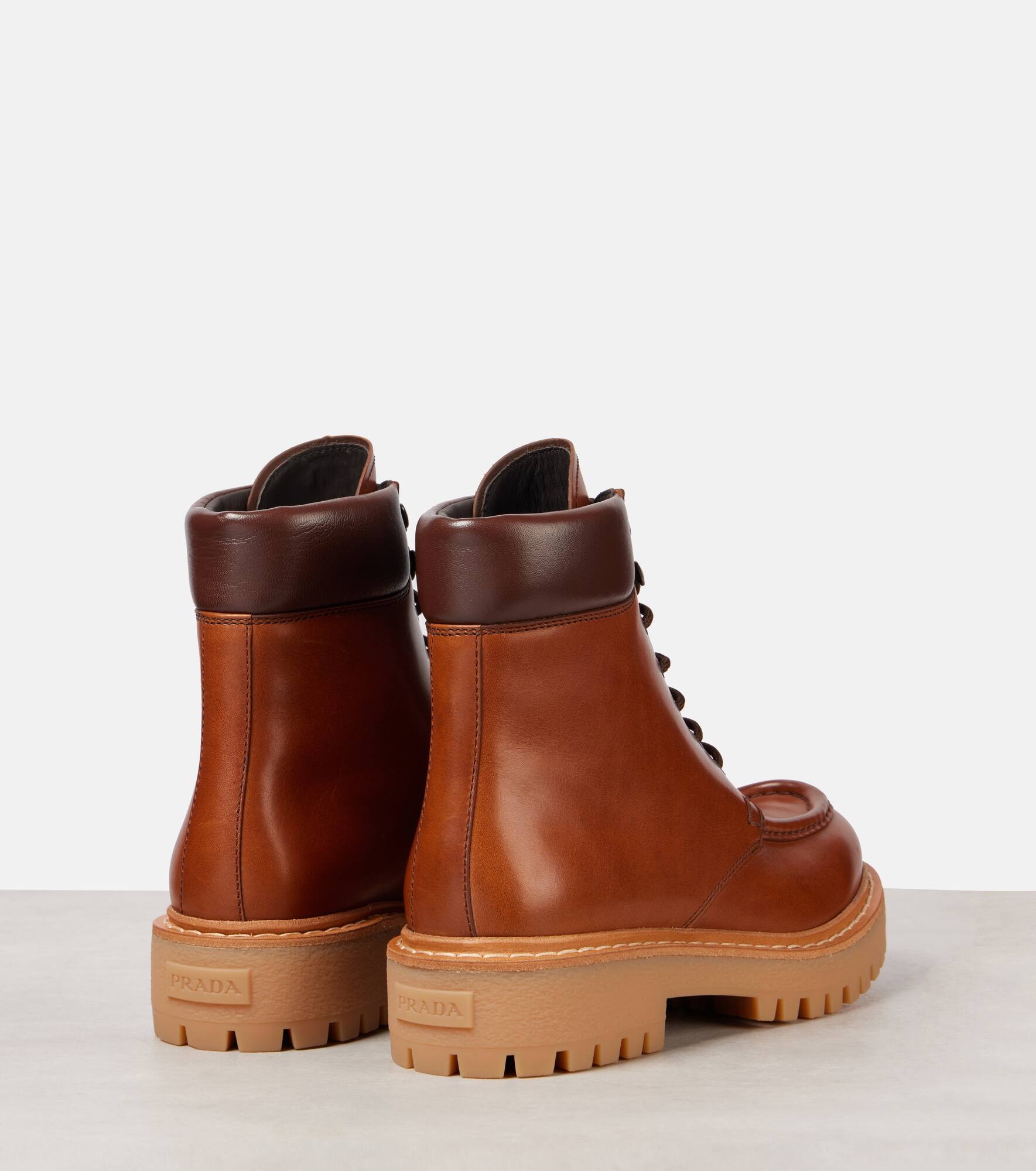 Leather combat boots - 2