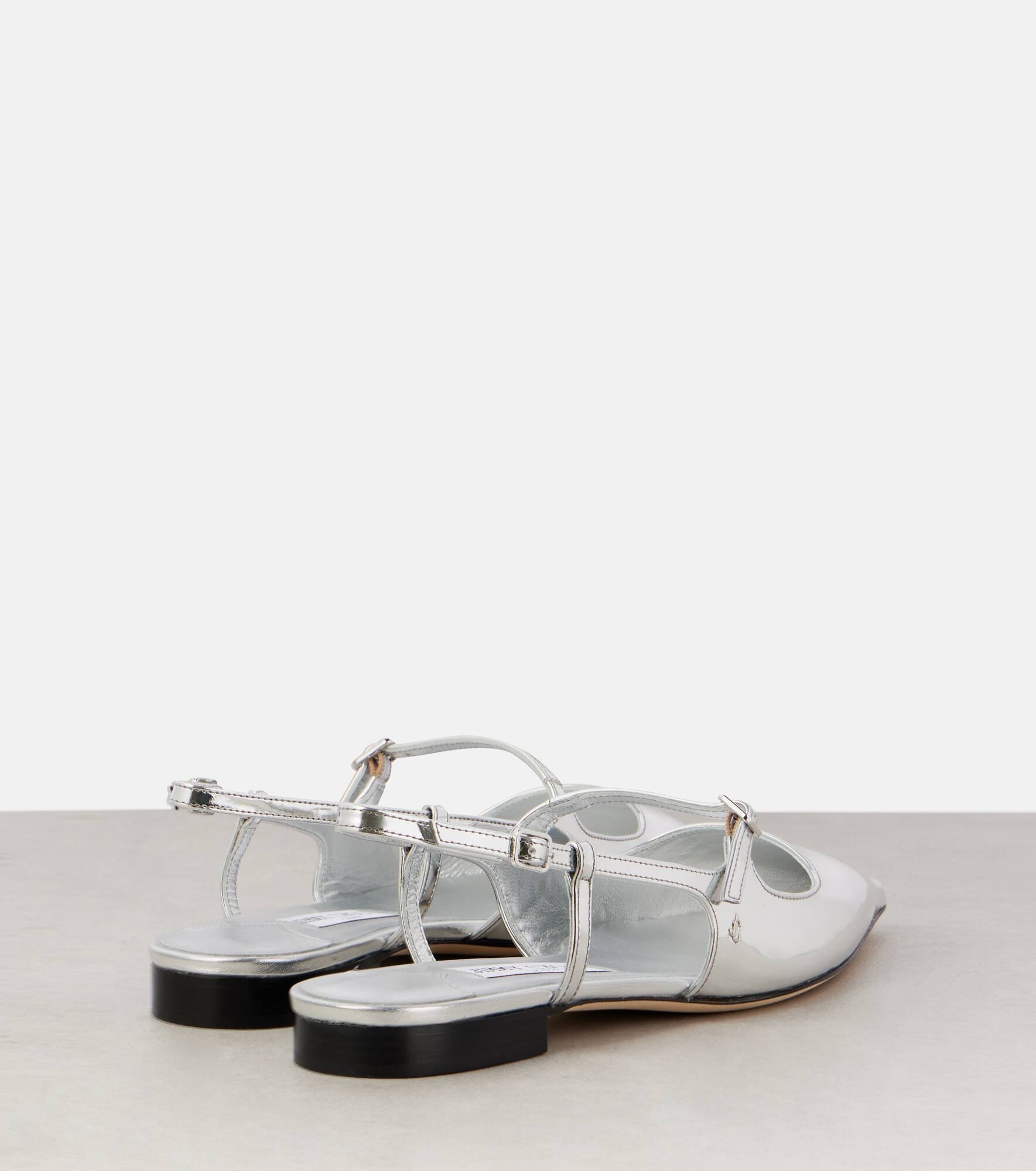 Didi metallic leather slingback flats - 2