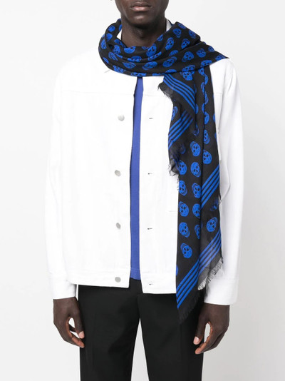 Alexander McQueen skull-print scarf outlook