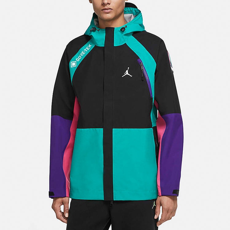 Air Jordan Splicing hooded casual Jacket CT3338-010 - 3
