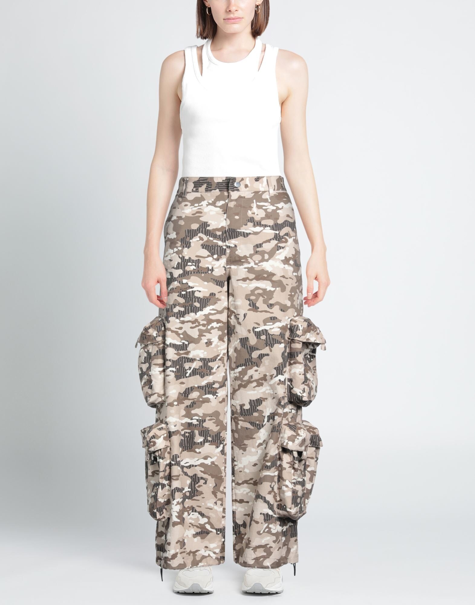 Beige Women's Casual Pants - 2