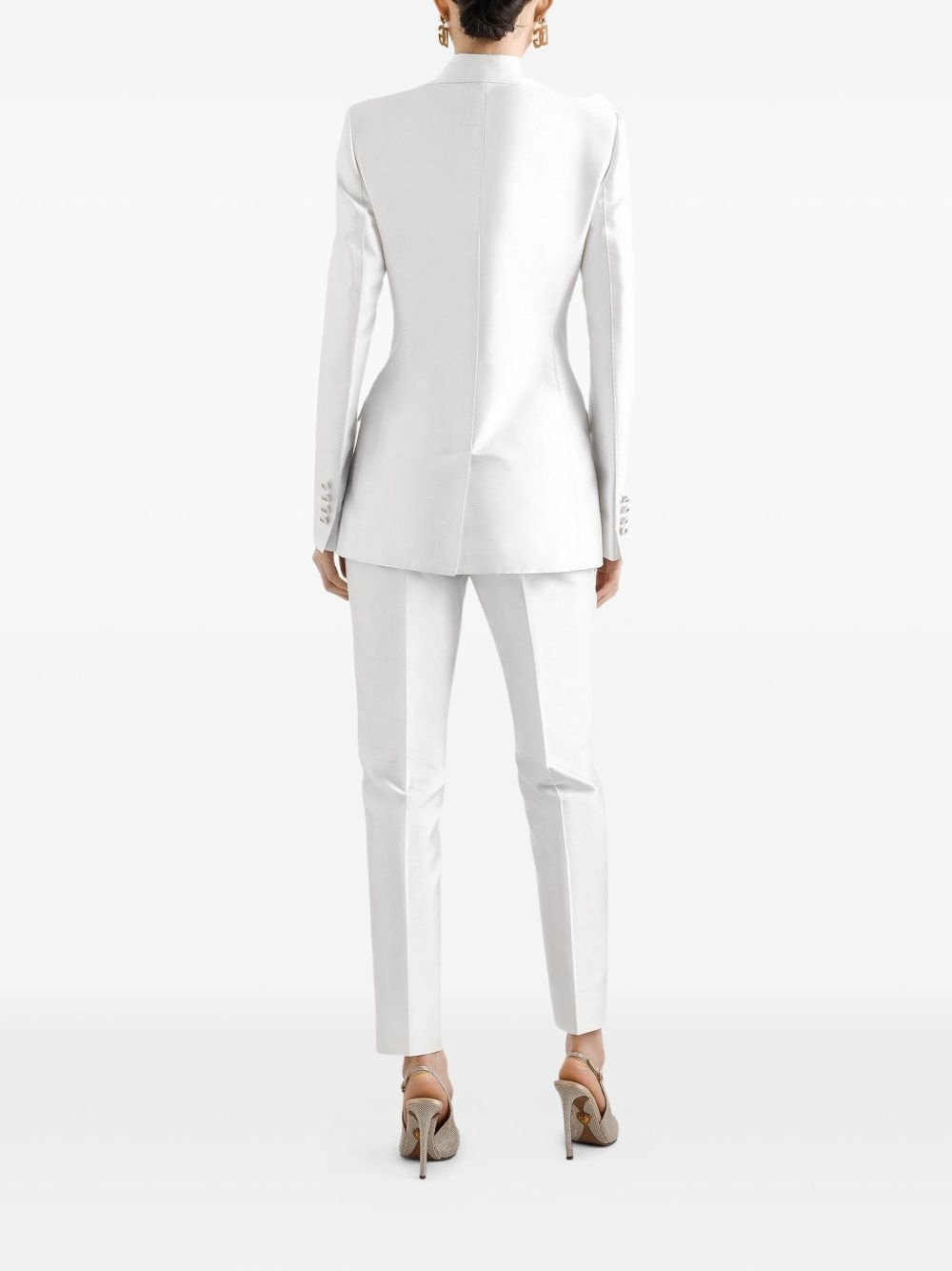 stretch-silk blazer - 3