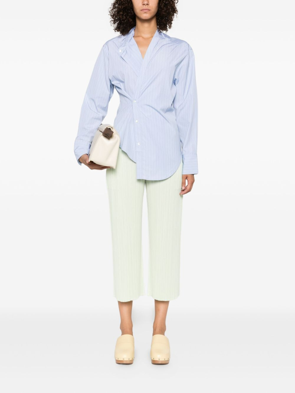 striped asymmetrical cotton shirt - 2