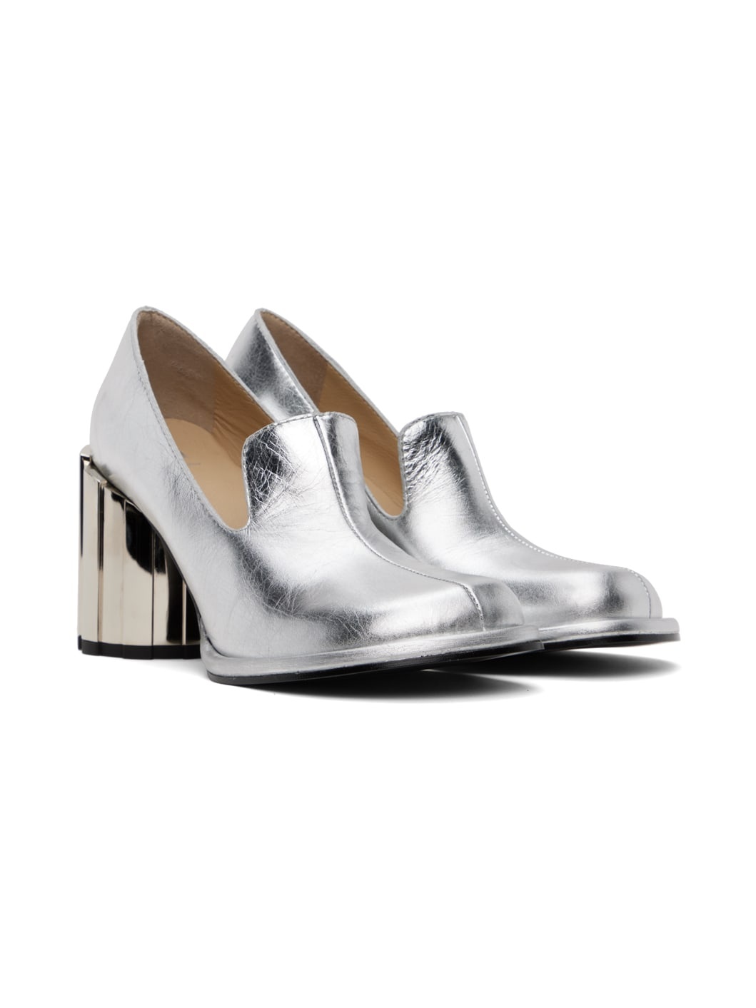 Silver Anatomical Toe Heels - 4