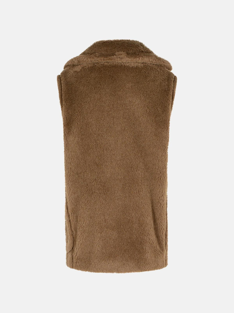 Max Mara 'BORMIDA 1234' 'TEDDY' VEST IN ALPACA AND BROWN WOOL outlook