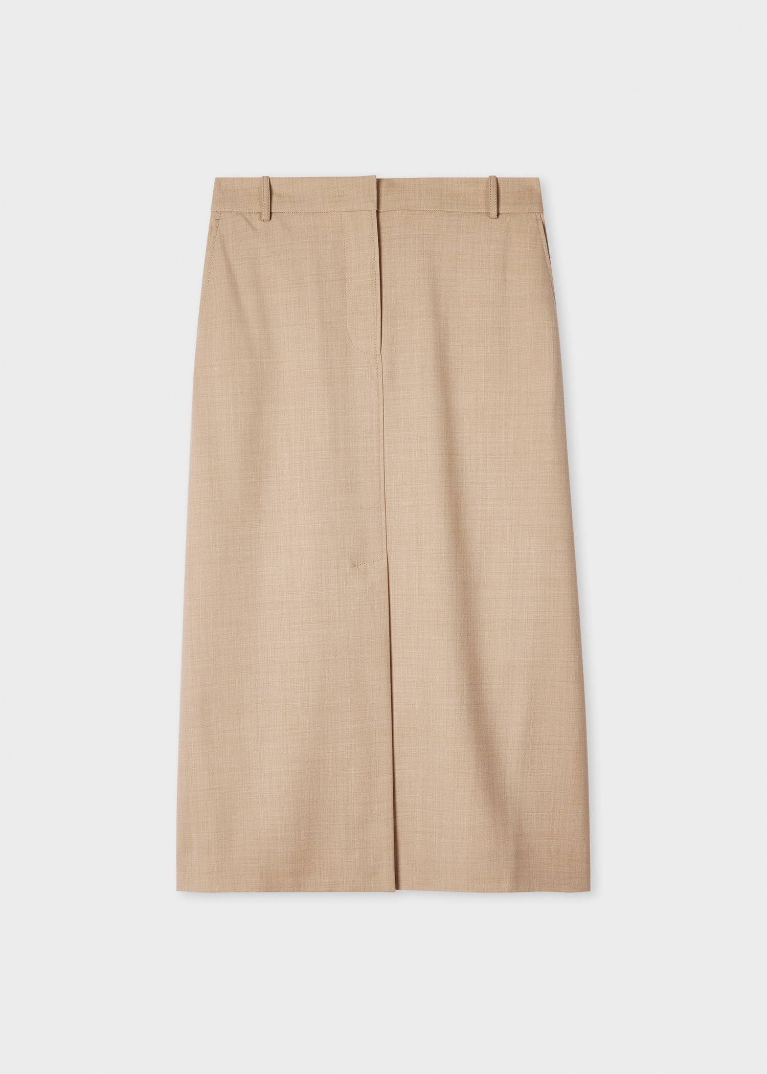 A Suit To Travel In - Women's Stone Wool Waistcoat & Tailored Skirt - 5