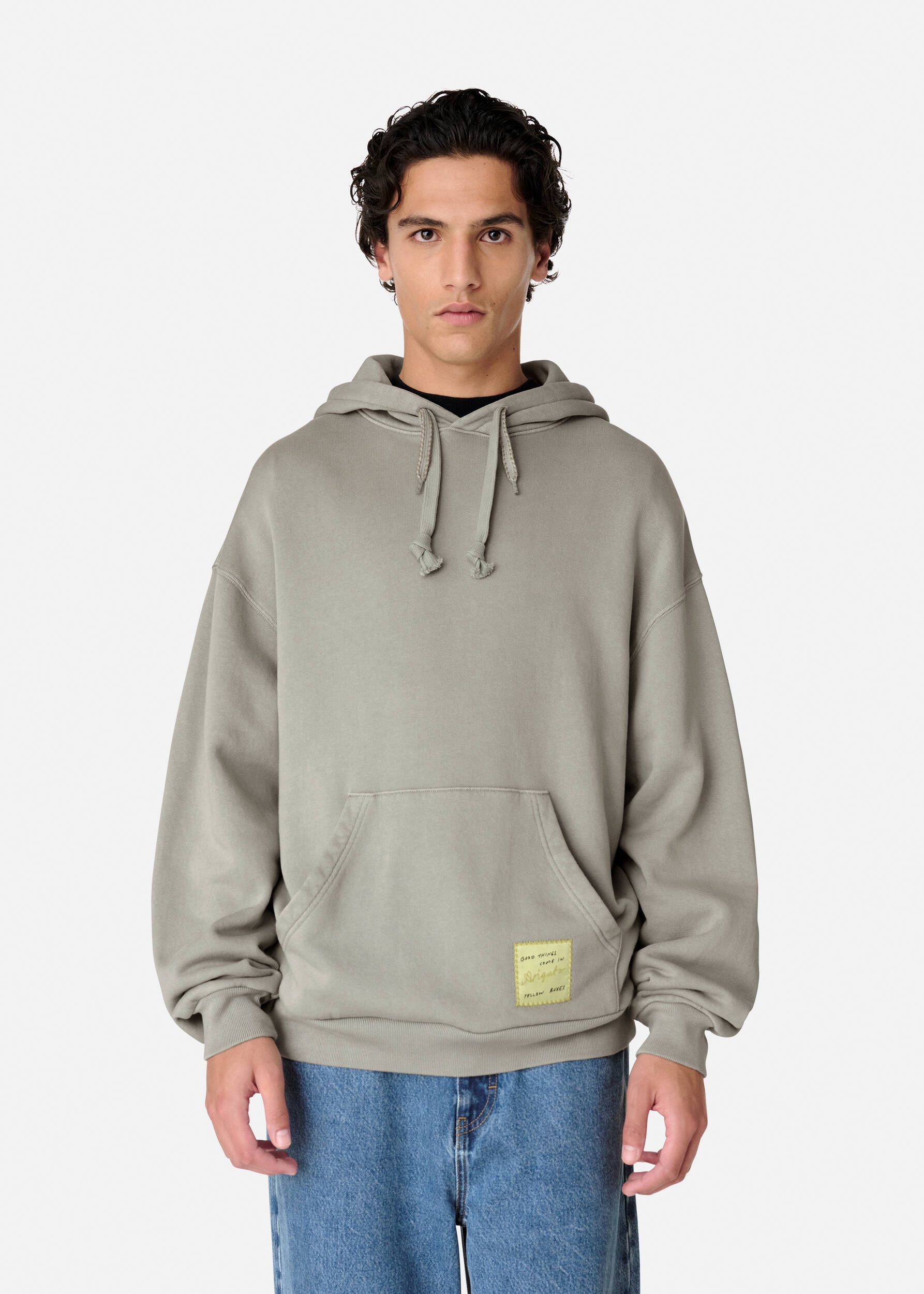 Patch Washed Hoodie - 2
