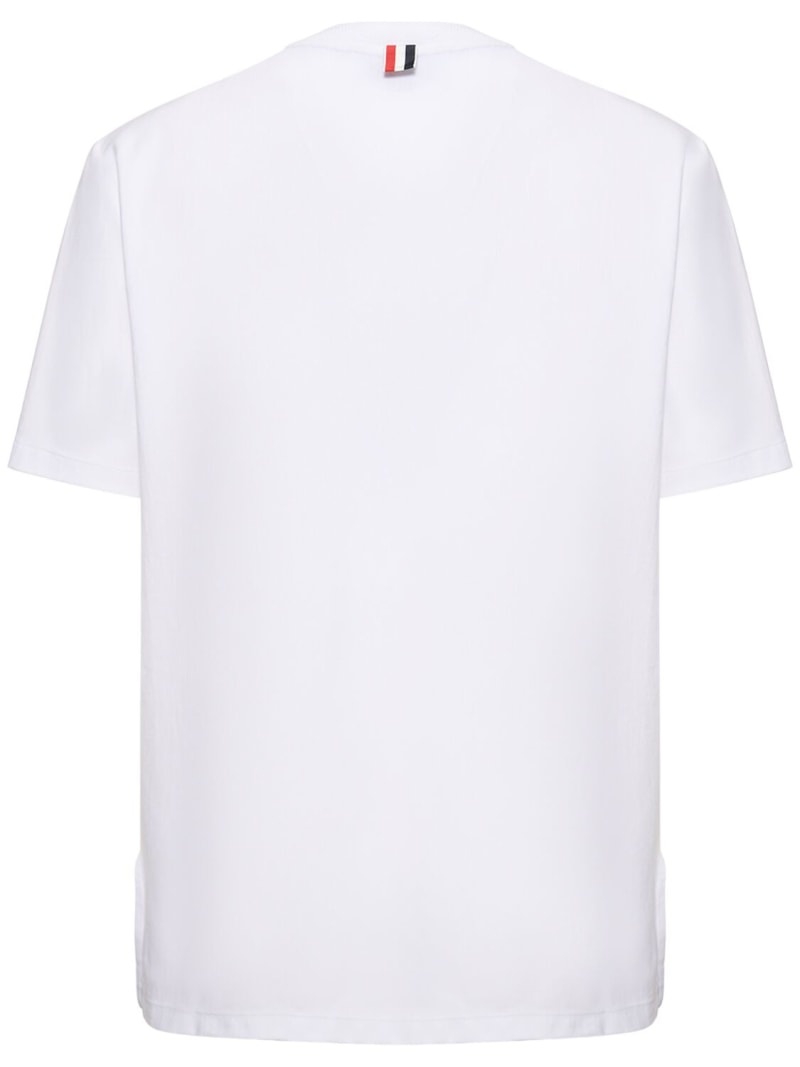 Cotton s/s t-shirt w/ stripe - 3