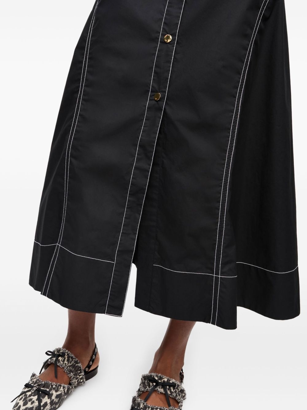 contrasting shirtdress - 4