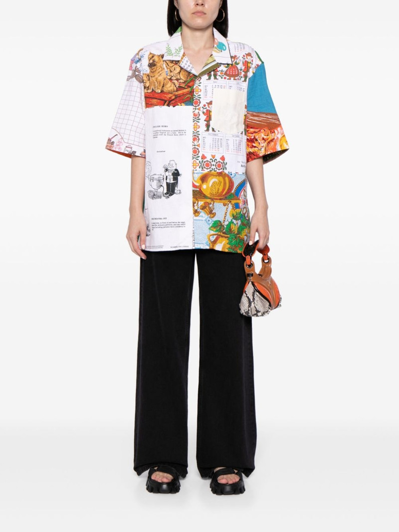 Marine Serre Regenerated Household cotton shirt outlook