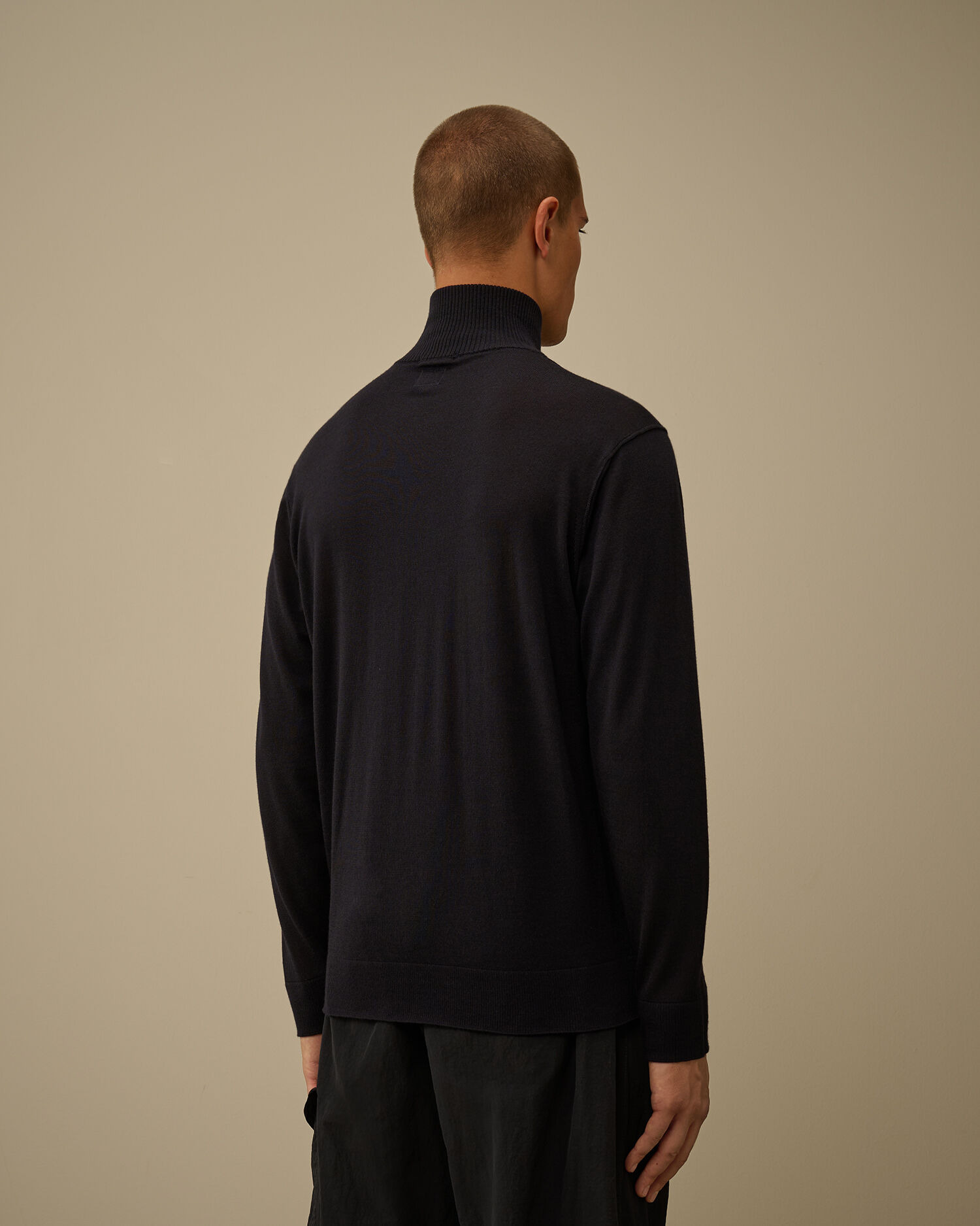 Silk Ultrafine Merino Wool Half Zip Sweater - 4