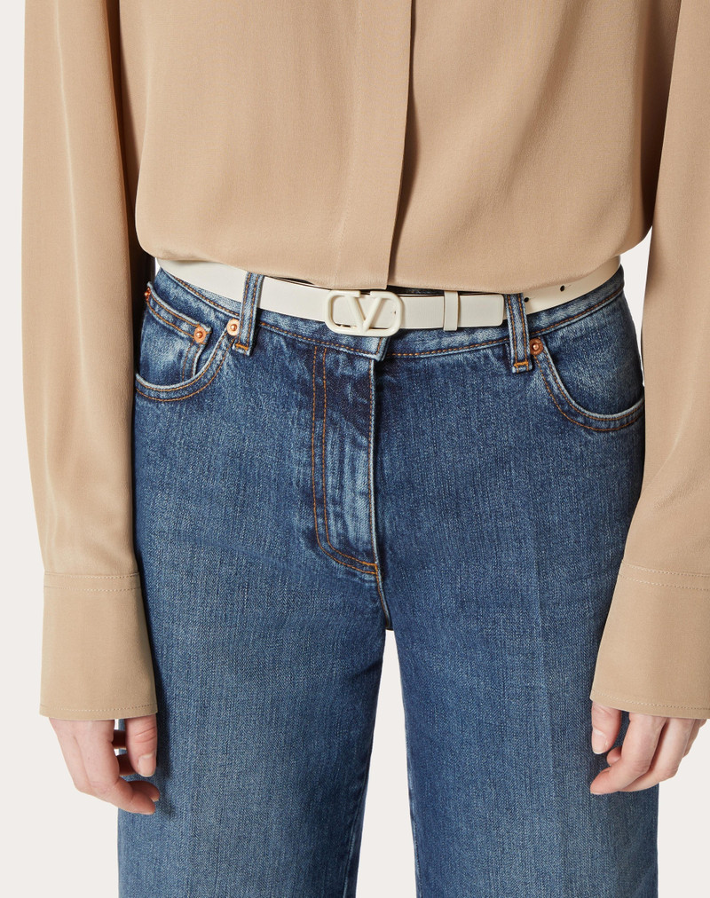 VLOGO SIGNATURE BELT IN SHINY CALFSKIN 20MM 5