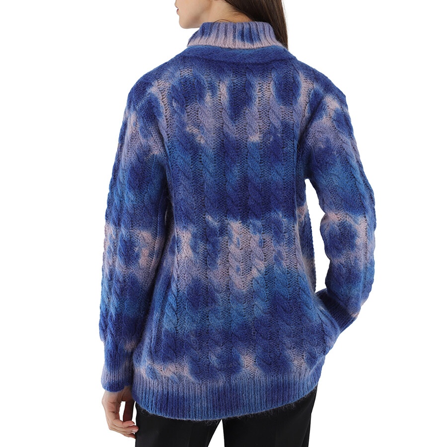 Moncler Ladies Cable Knit Tie-dye Jumper - 3