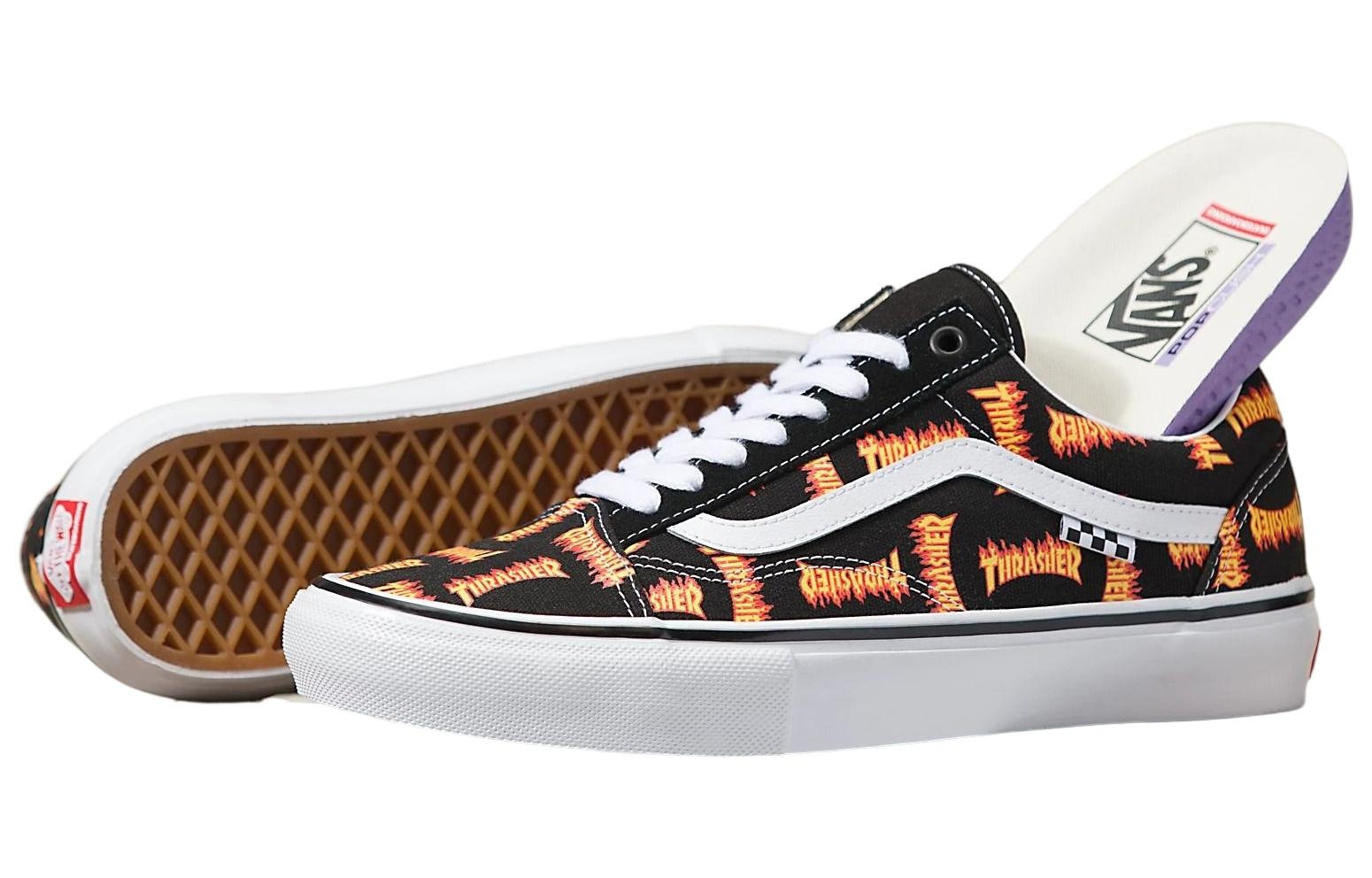 Vans Thrasher x Skate Old Skool 'Allover Thrasher Flame Logo' VN0005W0BML - 3