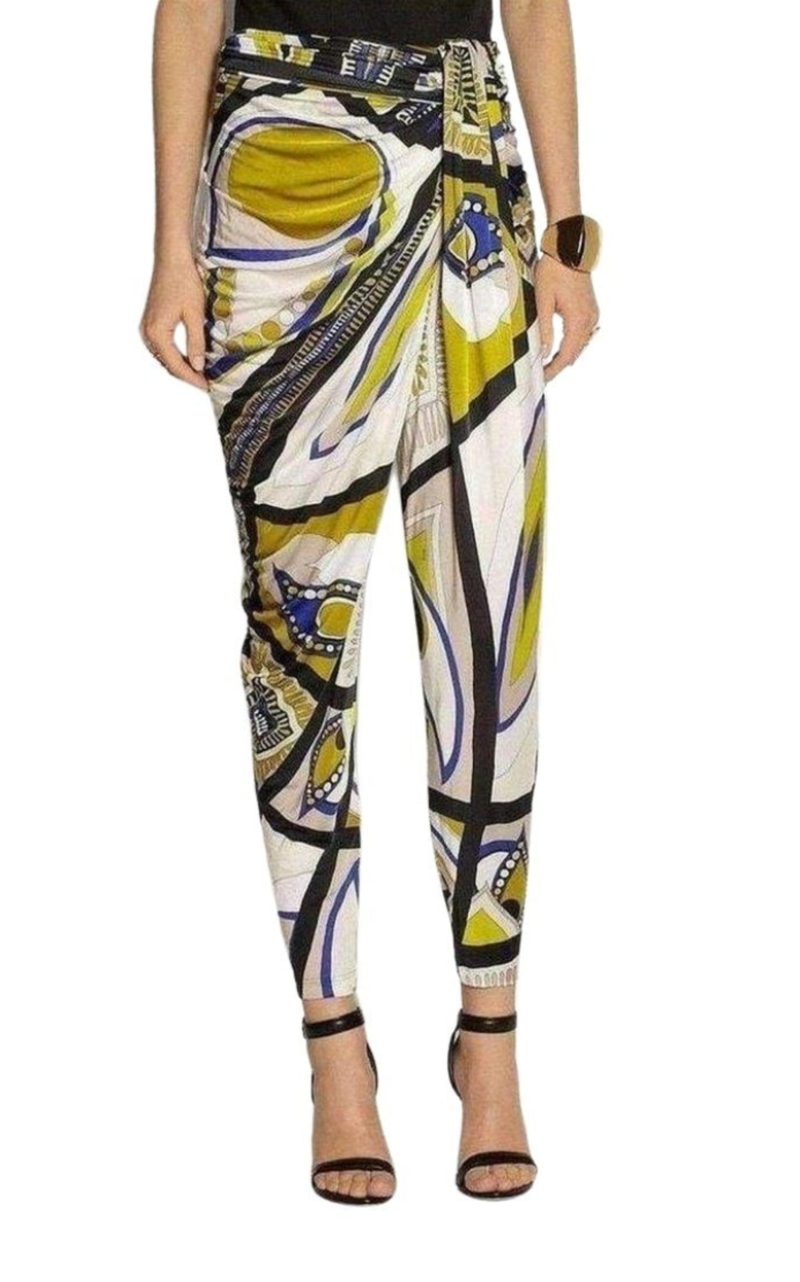 Printed Jersey Tapered Pants - 3