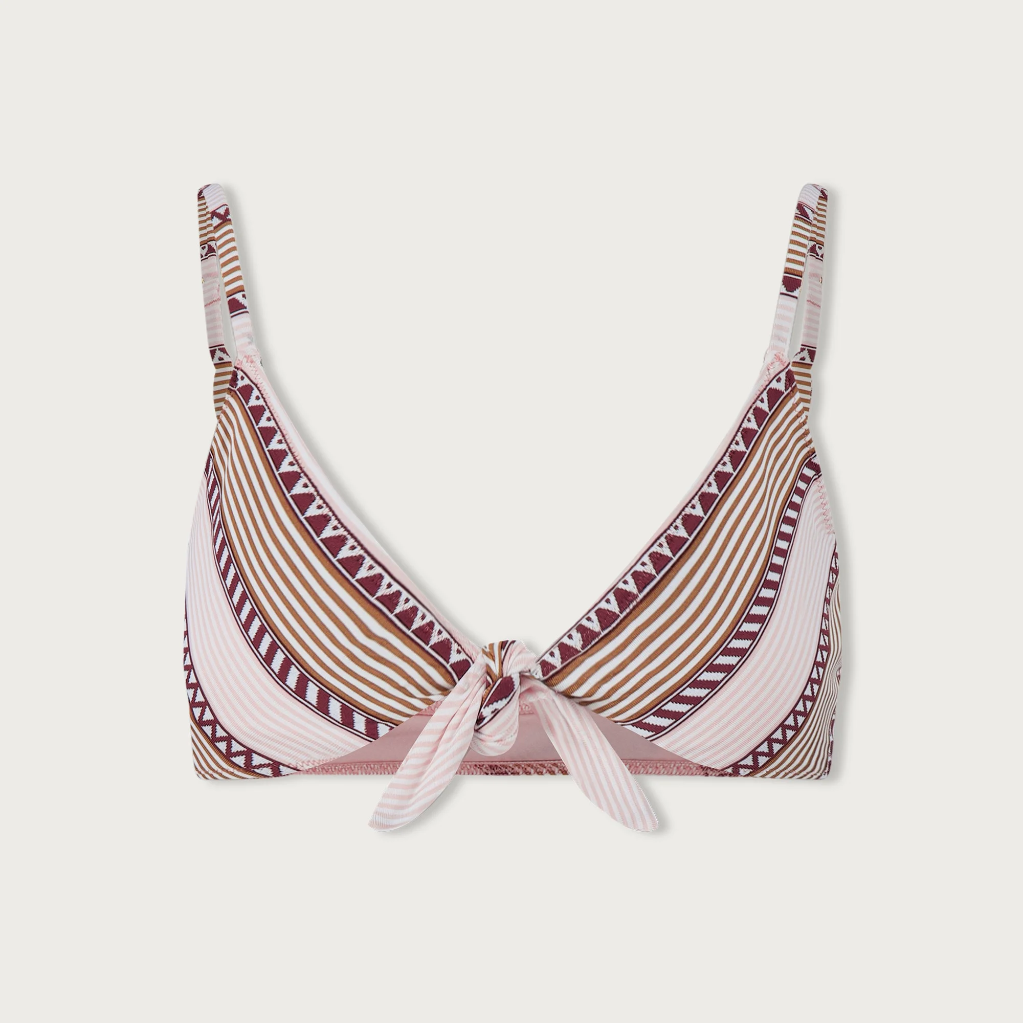 lemlem Sara tie-front bikini top - 1