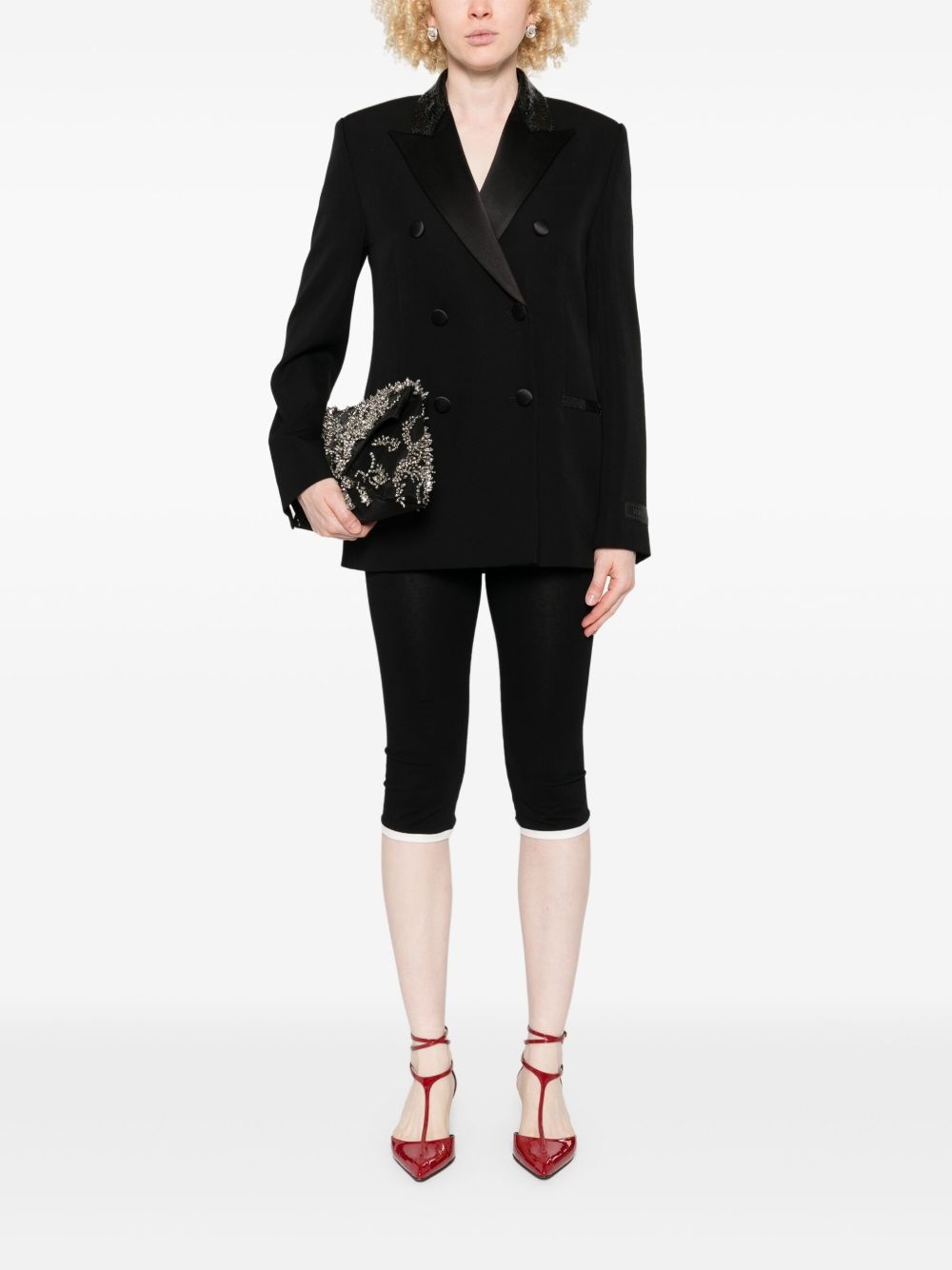 sequin-embellished blazer - 2