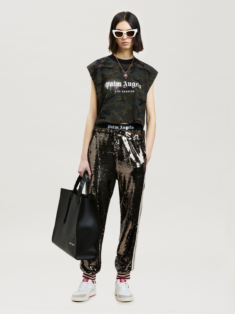 Palm Angels CAMO COLLEGE TEE outlook