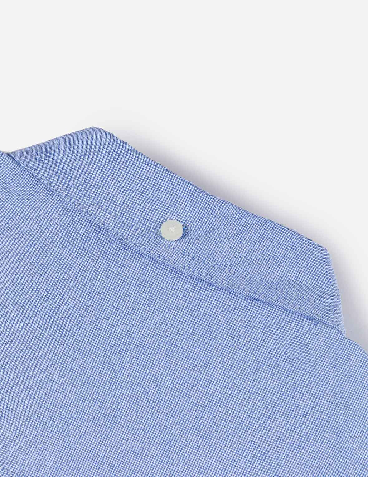 Logo Sashiko and Seagull Print Relax Fit Long-sleeve Shirt - 12