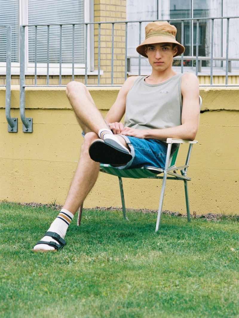 Nudie Jeans Josh Shorts Friendly Blue outlook