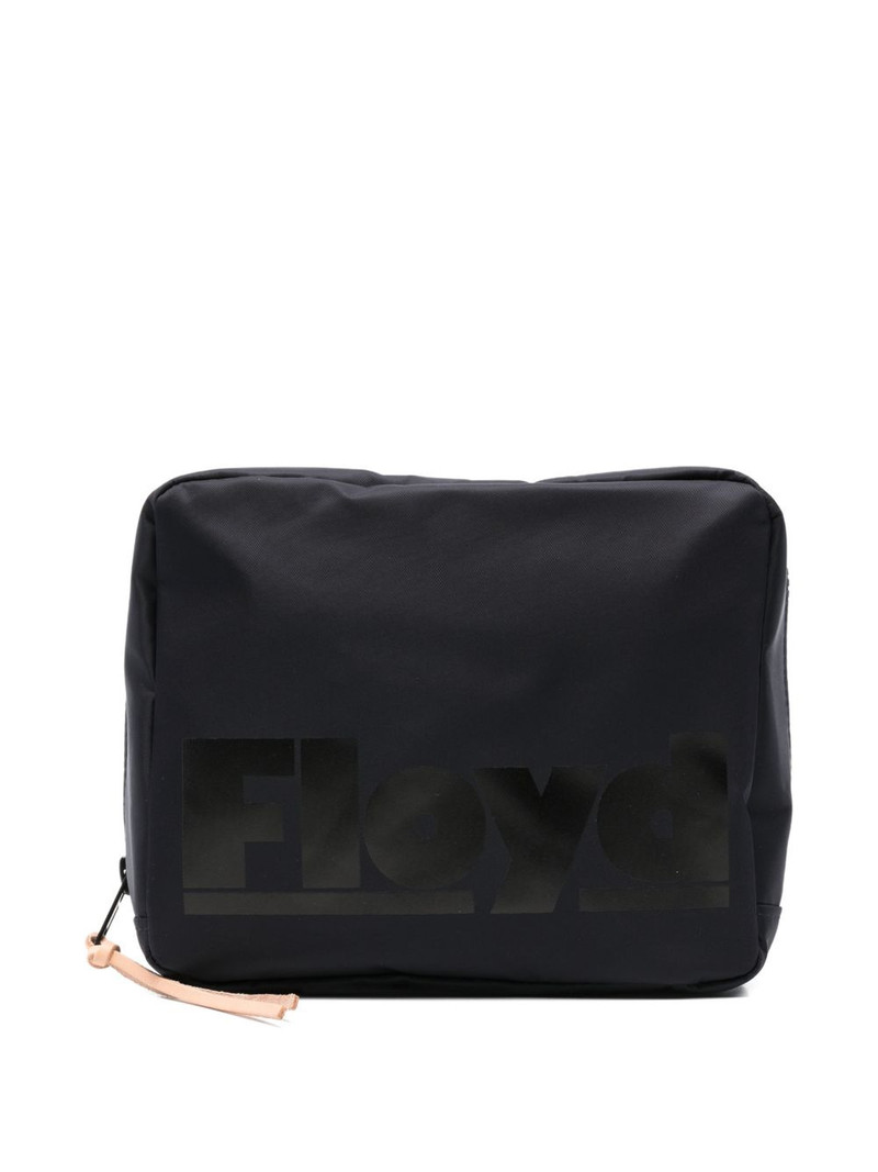 logo-print wash bag 1