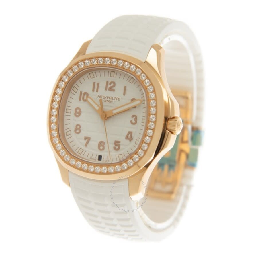 Patek Philippe Aquanaut Quartz Diamond White Dial Ladies Watch 5269-200R-001 - 4