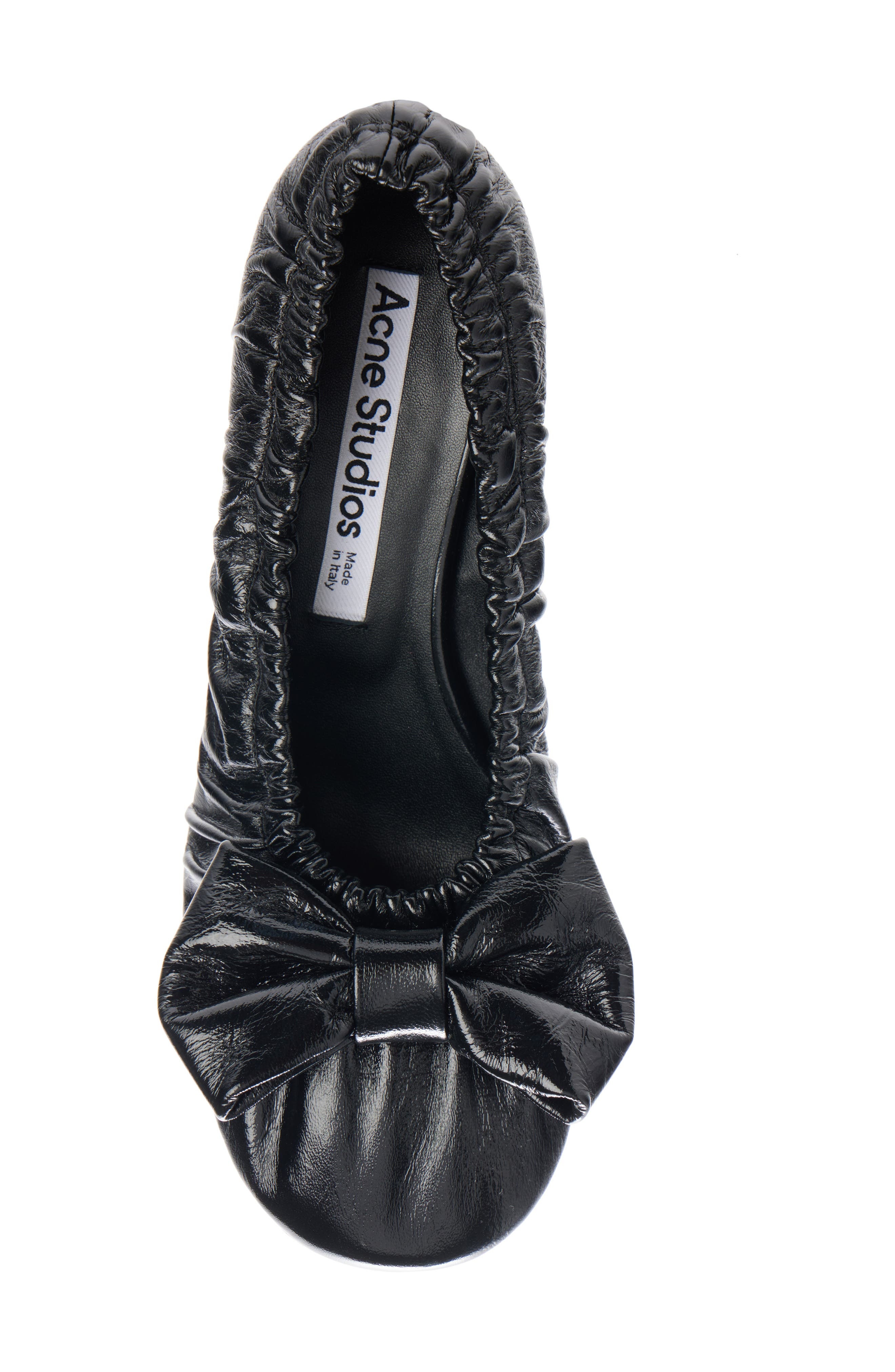Acne Studios Bictoria Bow Ballet Pump in Black at Nordstrom - 4