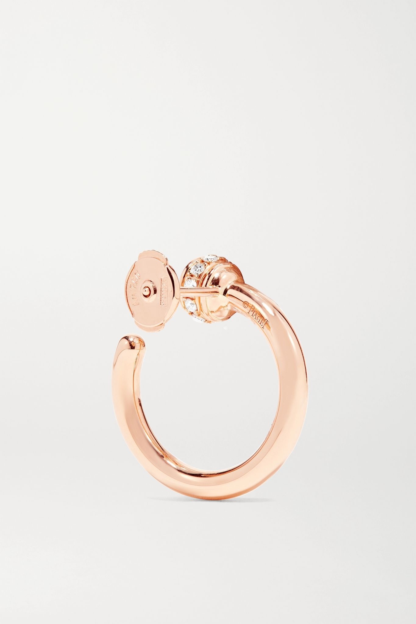 Possession 18-karat rose gold diamond earrings - 4