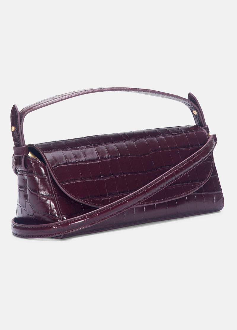 Sabrina Croc-Embossed Leather Mini Top-Handle Bag 3
