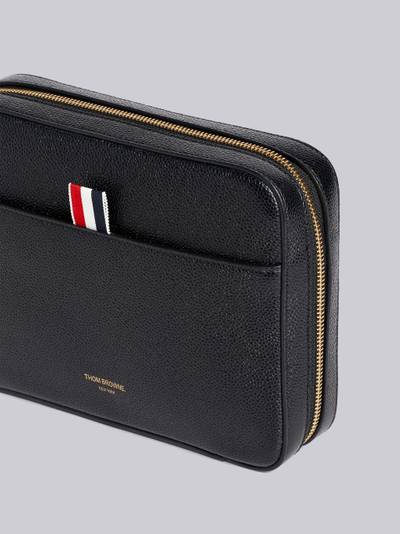 Thom Browne textured zip pouch outlook