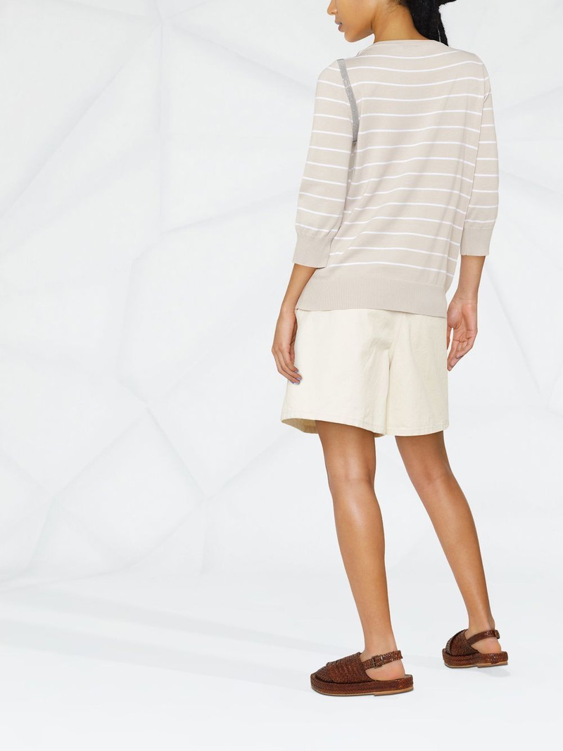 stripe-print cotton jumper 4