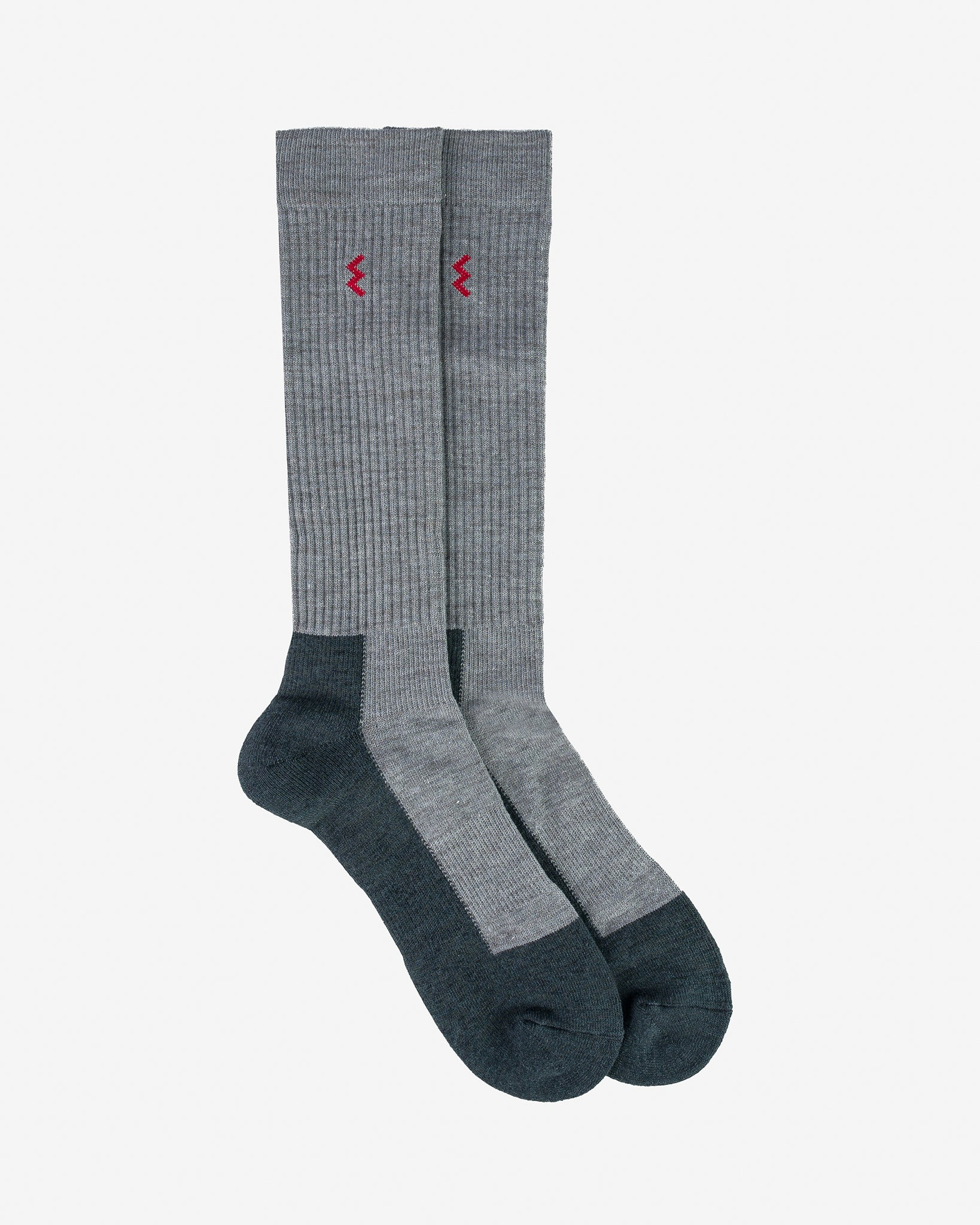 IHG-029-GRYCHA Iron Heart Engineer Socks - Grey/Charcoal - 1