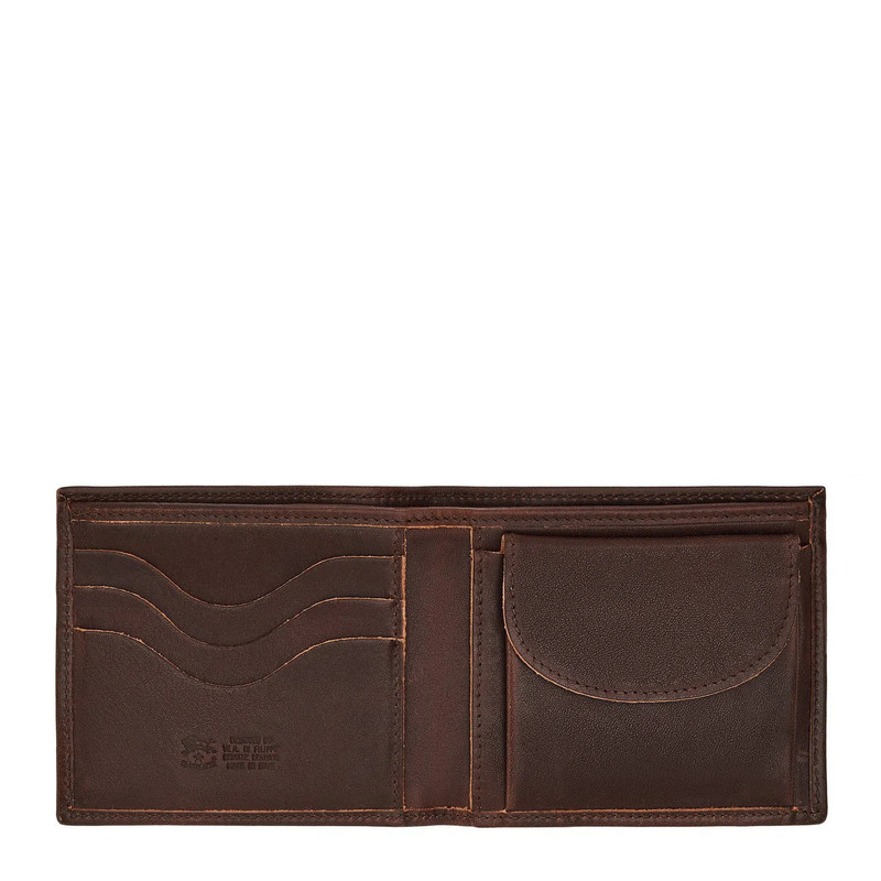 IL BISONTE Men's Bifold Wallet Caffe outlook