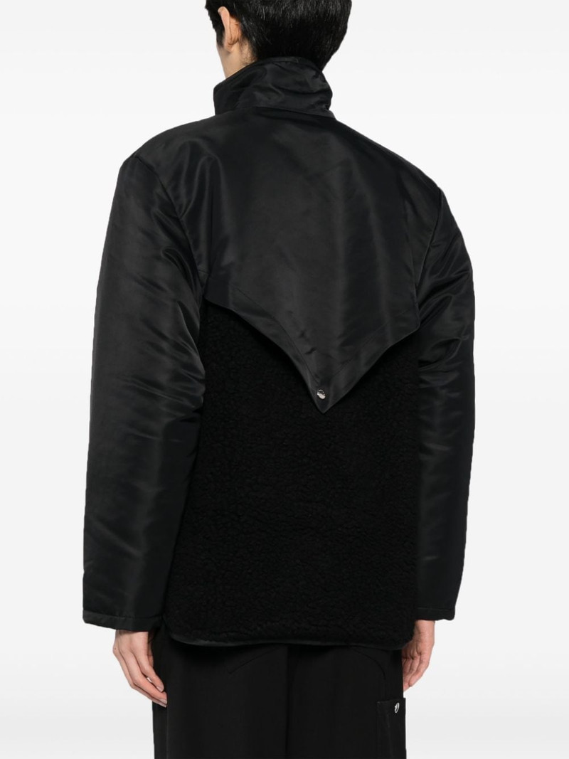 Jahan logo-plaque funnel-neck jacket 4