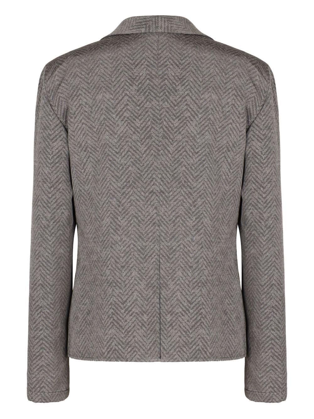 herringbone double-breasted jacket - 3