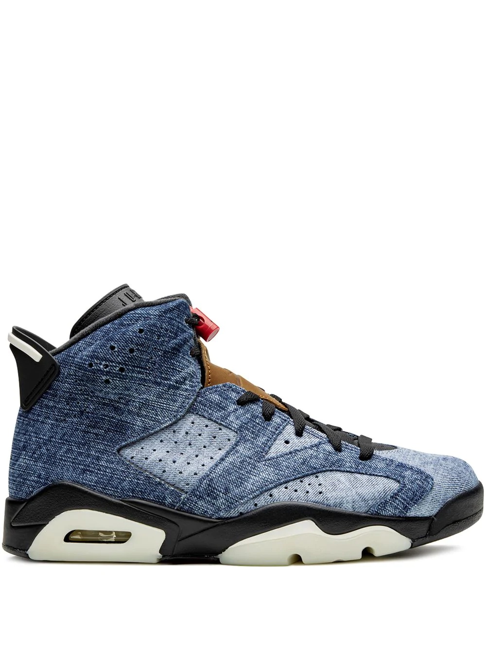 Air Jordan 6 black washed denim - 1