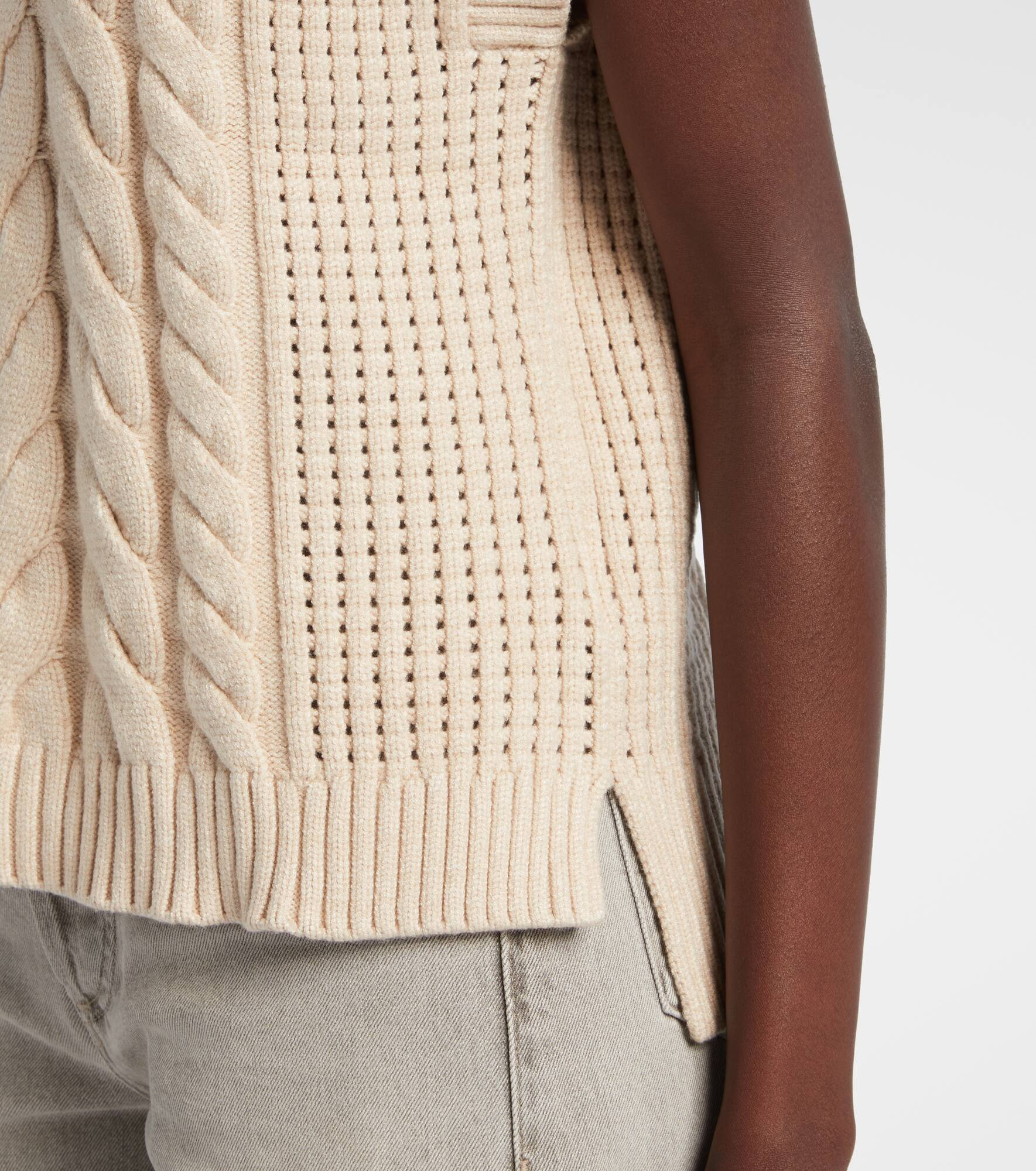 Pixie cable-knit sweater vest - 5