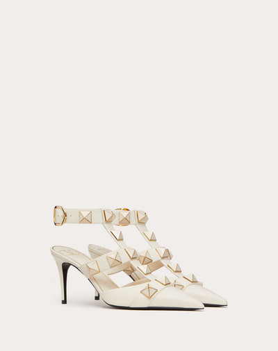 Valentino ROMAN STUD PUMP IN CALFSKIN WITH ENAMELED STUDS 80 MM outlook