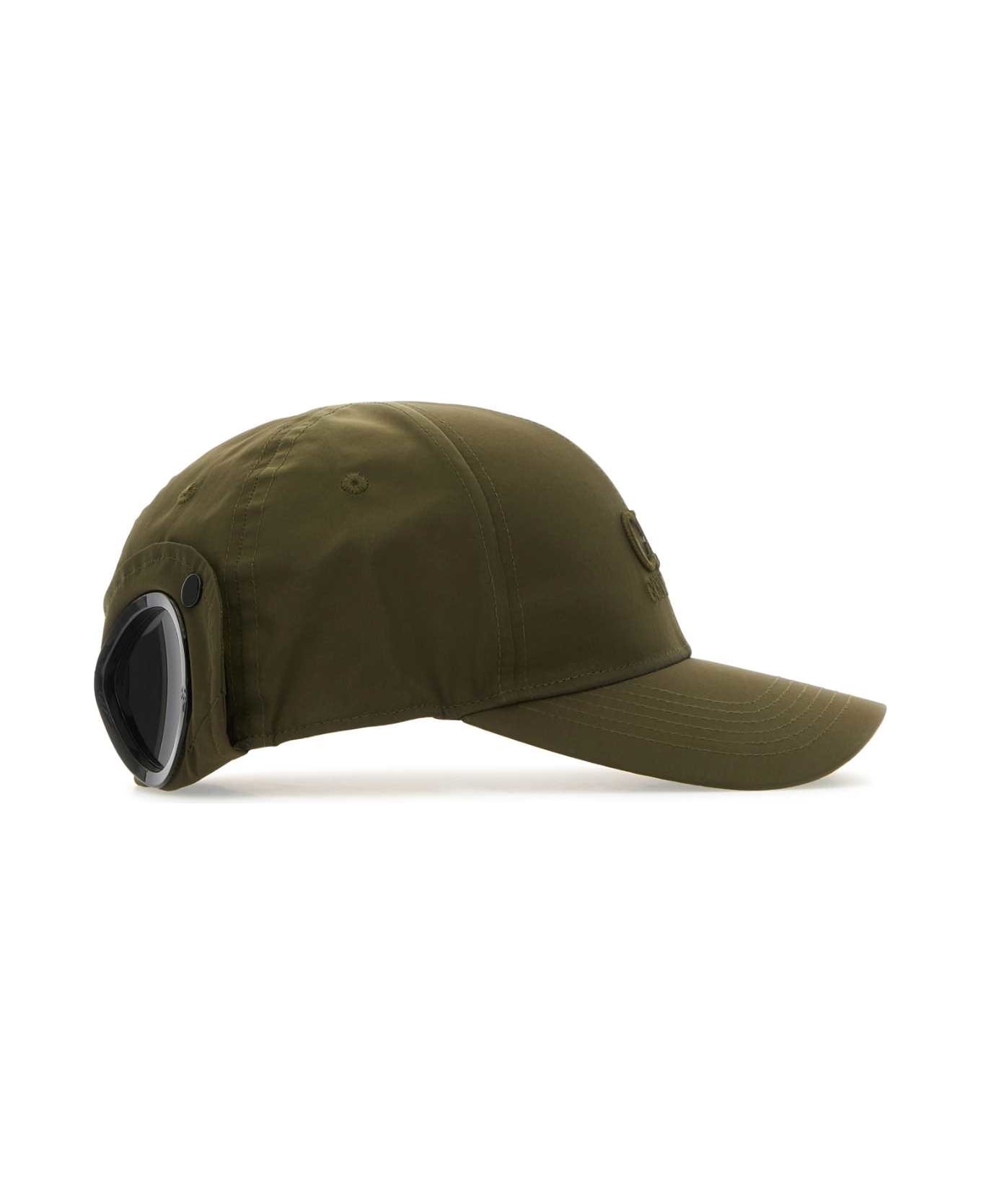 Army Green Nylon Baseball Cap - 2