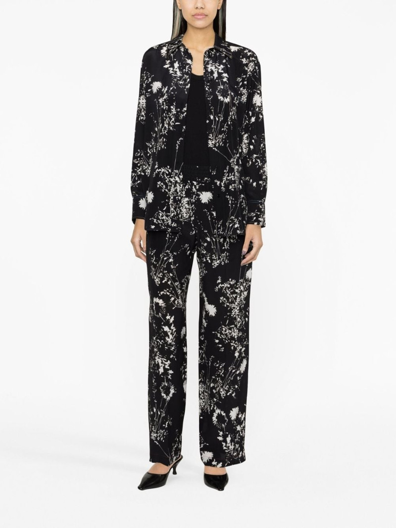 Victoria Beckham floral-print silk shirt outlook