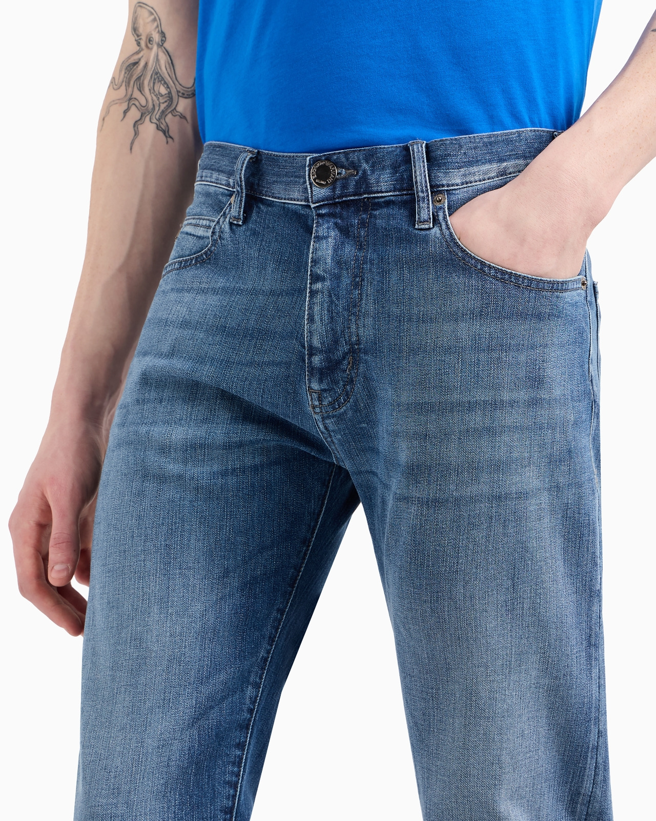 J45 Regular-fit jeans in melange twill 10 oz comfort denim - 5