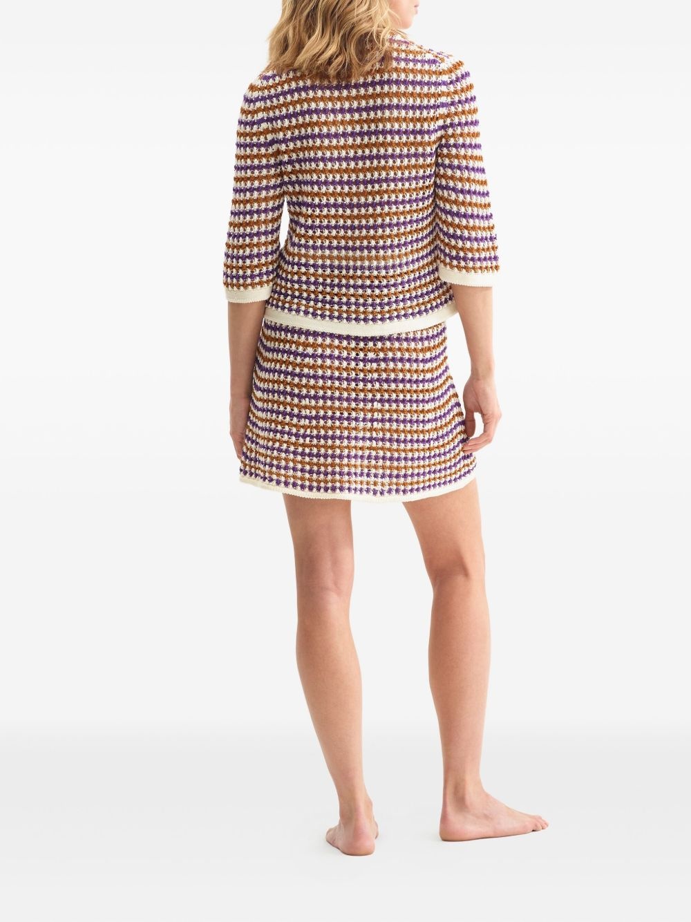 Design knitted A-line mini skirt - 3