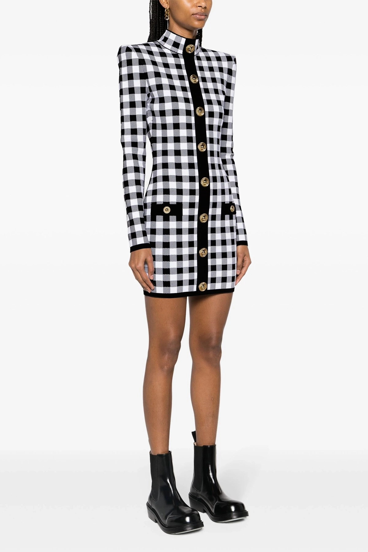 Vichy knit dress - 2