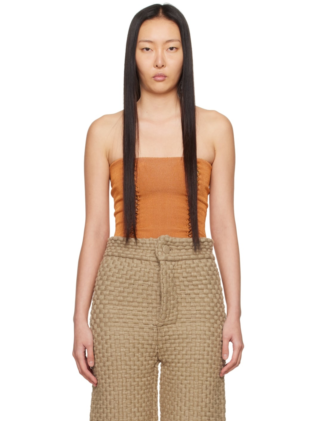SSENSE Exclusive Orange Versatile Tube Top - 1