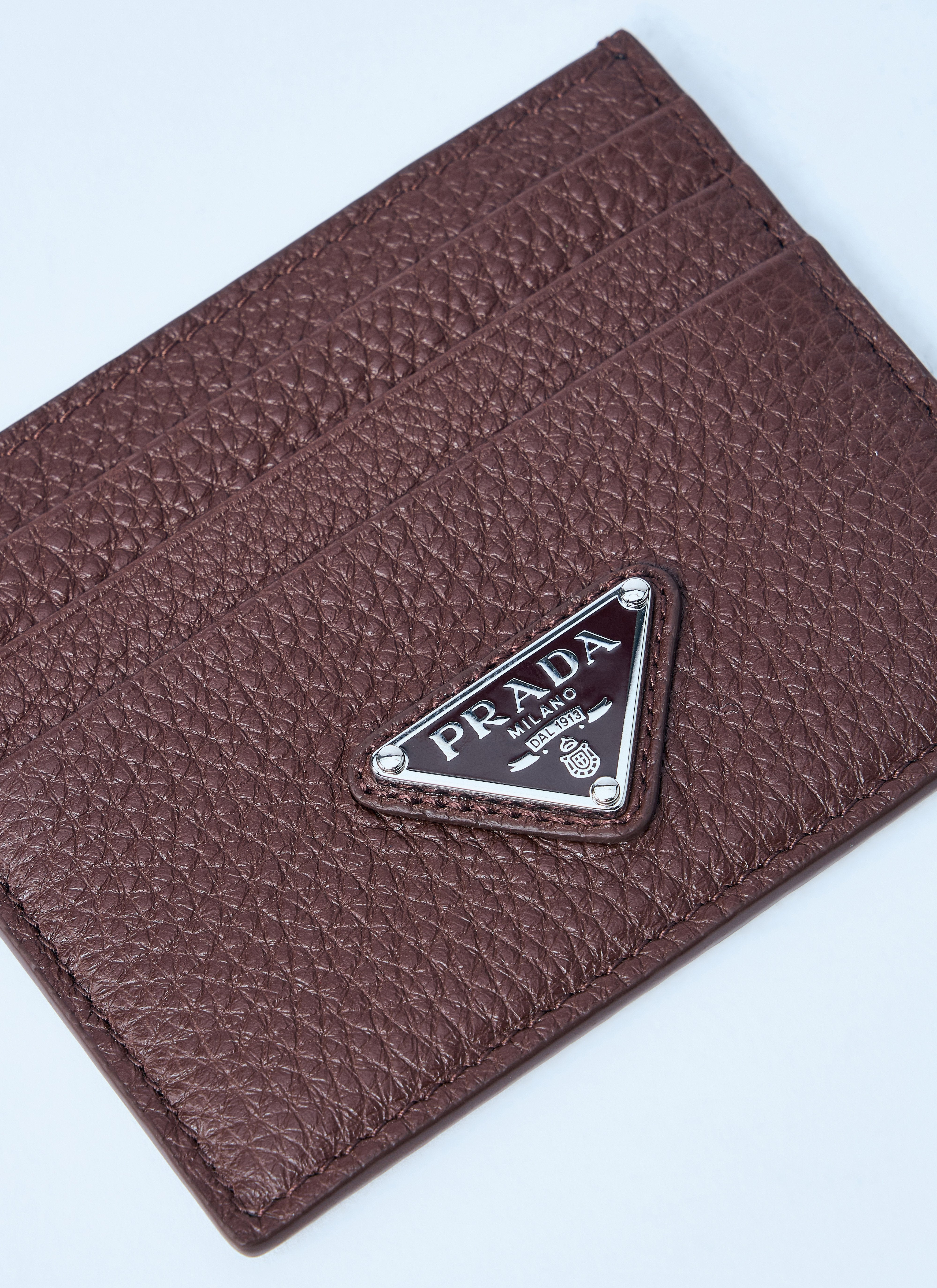 Prada Men Logo Plaque Cardholder - 3
